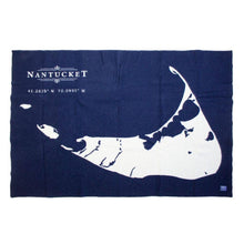 Load image into Gallery viewer, Faribault - Nantucket Map Wool Throw Blanket