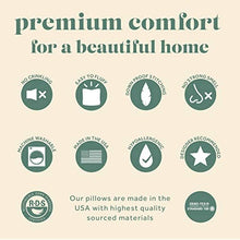 Load image into Gallery viewer, ComfyDown - ComfyDown Decorative Throw Pillow Insert, Down - Square