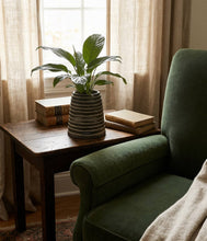Load image into Gallery viewer, Bloomist - Ridge Terracotta Planter, Dark Charcoal Wash