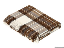 Load image into Gallery viewer, Bronte Moon - Tartan Plaid - Merino Lambswool Throw Blankets - Made in UK
