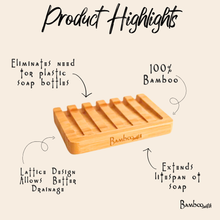 Load image into Gallery viewer, Bamboo Switch - Bamboo Soap Lift | Slated | Earth Day Bestseller