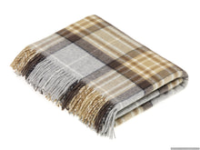 Load image into Gallery viewer, Bronte Moon - Tartan Plaid - Merino Lambswool Throw Blankets - Made in UK