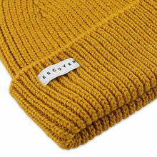 Load image into Gallery viewer, ESCUYER - Ribbed Merino Beanie / Mustard
