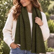 Load image into Gallery viewer, SLATE + SALT - Moss Green Highland Alpaca Scarf