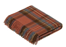 Load image into Gallery viewer, Bronte Moon - Tartan Plaid - Merino Lambswool Throw Blankets - Made in UK