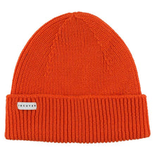 Load image into Gallery viewer, ESCUYER - Ribbed Merino Beanie / Bold Orange