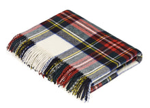 Load image into Gallery viewer, Bronte Moon - Tartan Plaid - Merino Lambswool Throw Blankets - Made in UK