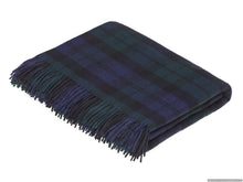 Load image into Gallery viewer, Bronte Moon - Tartan Plaid - Merino Lambswool Throw Blankets - Made in UK