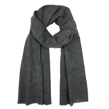 Load image into Gallery viewer, SLATE + SALT - Charcoal Handloom  Cashmere Scarf