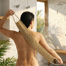 Load image into Gallery viewer, Bamboo Switch - Sisal Linen Back Exfoliating Strap | Earth Day Bestseller