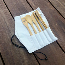Load image into Gallery viewer, Bamboo Switch - Bamboo Travel Cutlery Set | Beige | Summer Bestseller