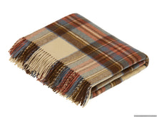 Load image into Gallery viewer, Bronte Moon - Tartan Plaid - Merino Lambswool Throw Blankets - Made in UK
