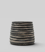 Load image into Gallery viewer, Bloomist - Ridge Terracotta Planter, Dark Charcoal Wash