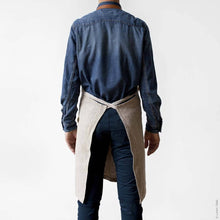 Load image into Gallery viewer, Bloomist - Washed Natural Linen and Leather Apron