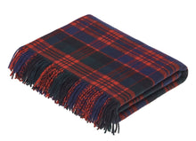 Load image into Gallery viewer, Bronte Moon - Tartan Plaid - Merino Lambswool Throw Blankets - Made in UK