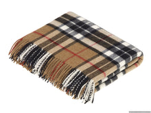 Load image into Gallery viewer, Bronte Moon - Tartan Plaid - Merino Lambswool Throw Blankets - Made in UK