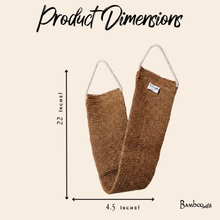 Load image into Gallery viewer, Bamboo Switch - Sisal Linen Back Exfoliating Strap | Earth Day Bestseller