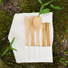 Load image into Gallery viewer, Bamboo Switch - Bamboo Travel Cutlery Set | Beige | Summer Bestseller