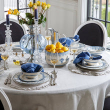 Load image into Gallery viewer, Arte Italica &amp; Crown Linen Designs - Burano Blue Dinner Plate