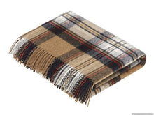 Load image into Gallery viewer, Bronte Moon - Tartan Plaid - Merino Lambswool Throw Blankets - Made in UK