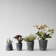 Load image into Gallery viewer, Bloomist - Hand-Thrown Terra Cotta Basic Planter, Grey Patina, 6 Sizes