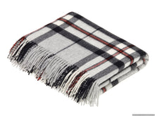 Load image into Gallery viewer, Bronte Moon - Tartan Plaid - Merino Lambswool Throw Blankets - Made in UK