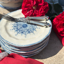 Load image into Gallery viewer, Arte Italica &amp; Crown Linen Designs - Burano Salad/Dessert Plate