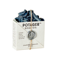 Load image into Gallery viewer, Potager Soap Company - Soap - Lavender Charcoal Bar Soap - Potager Soap