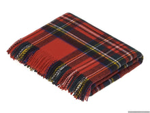Load image into Gallery viewer, Bronte Moon - Tartan Plaid - Merino Lambswool Throw Blankets - Made in UK
